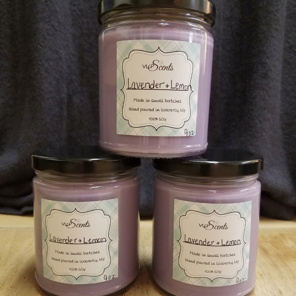 🌈 LAVENDER & LEMON SOY CANDLE